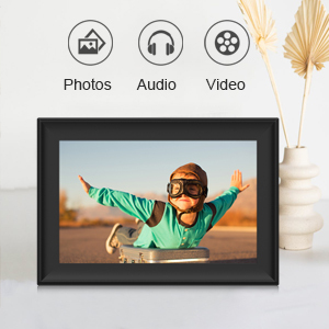 Cổ phiếu lớn bằng sáng chế khuôn mẫu tải về miễn phí MP3 MP4 lịch LED A3 A4 nhựa <span class=keywords><strong>Video</strong></span> phát lại 7 8 10 inch Khung ảnh kỹ thuật số - Product Image 3