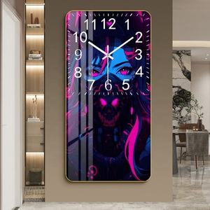 Reloj de Pared de Cristal Etéreo: una Elegancia Atemporal para tu Espacio de Vida, Diseño de Anime y Dibujos Animados - Product Image 5