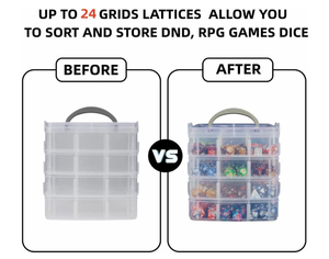 Fabricant d'une grande boîte d'organisation de dés en plastique personnalisée pour les joueurs - Product Image 3