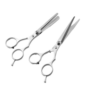 Ensemble de ciseaux de coiffure transfrontaliers, tranchants et durables, spécialement conçus pour la maison, pour couper et affiner les franges. - Product Image 5