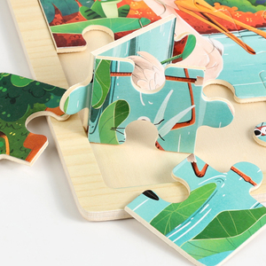 Puzzle Montessori de 40 pièces, thèmes de cognition, apprentissage de <span class=keywords><strong>l</strong></span>'<span class=keywords><strong>alphabet</strong></span>, planche d'appariement, jouets éducatifs pour enfants, garçons et filles - Product Image 5