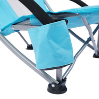Haute qualité léger métal et acier chaise pliante en plein air plage pêche pique-nique pelouse Concert Camping-Design moderne siège bas
