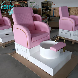 Sillón de Pedicura y Manicura con Hidromasaje, Color Rosa, Superventas - Product Image 1