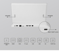 OEM 10 10.1 pouces en forme de L tactile POE batterie Android Linux tablette Android pour Pos kiosque de commande automatique avec barres lumineuses LED à 3 côtés