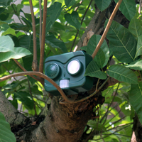 Dispositif répulsif solaire étanche à haute puissance pour oiseaux avec capteur de tir et de mouvement pour une utilisation en plein air dans le jardin