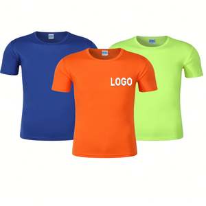 T-shirts de sport personnalisés de haute qualité pour la gym, à séchage rapide, respirants, en polyester, vierges, en spandex, coupe ajustée - Product Image 1