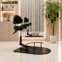 Tabouret de coiffeur réglable pour salon de beauté, chaise de coiffeur pivotante avec roulettes, chaise de technicien de salon, tabouret pivotant