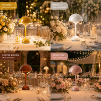 Lampe de chevet LED en métal multicolore, style nordique contemporain simple, D18*H31cm, pour célébration d'anniversaire de mariage, chambre à coucher