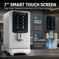 Machine à mousse de lait automatique Steamtronix, pour lait chaud et froid, écran tactile, pour café, cappuccino, latte