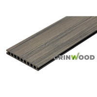 Planches de terrasse en composite WPC antidérapantes, ignifuges, écologiques, durables, à âme creuse, pour terrasses extérieures