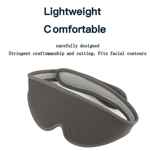 Mascherina per occhi oscuranti regolabile 3D sagomata maschera per gli occhi per gli uomini e le donne hanno dormito meglio con il prodotto per la cura personale - Product Image 4