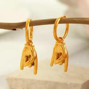 Conjunto de Collar de Perlas de Moda Retro Francesa, Pendientes de Oro con Diseño de Gestos, Joyería de Fiesta para Mujer - Product Image 2