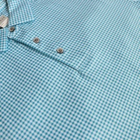 Vêtements de marque, tissu polyester à motif à carreaux imprimé sur mesure, tissu rafraîchissant, polo de sport pour homme, extensible dans 4 directions, performance sportive, golf