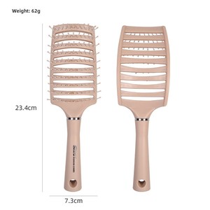 Vente en gros de peigne à cheveux à arc incurvé à neuf côtes pour hommes et femmes, grand rose avec style à l'huile pour un usage domestique - Product Image 5