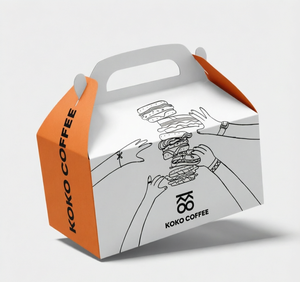 Caja <span class=keywords><strong>de</strong></span> Papel Blanca Desechable Personalizada Premium 2026 con Asa para Comida para Llevar, Empaque para Hamburguesas y Bocadillos <span class=keywords><strong>de</strong></span> Comida Rápida - Product Image 4