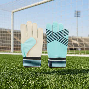 Guantes de Portero de Goma Personalizables de Alta Calidad Blue Eagle Sports, Protección Completa para los Dedos de Alta Intensidad, Palma Plana - Product Image 3