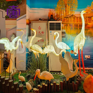 Luz Decorativa LED 3D Personalizada con Forma de Garza, Estructura de Resina y Fibra de Vidrio, IP65, para Jardín, Césped, Eventos al Aire Libre, Diwali, Ramadán - Product Image 3