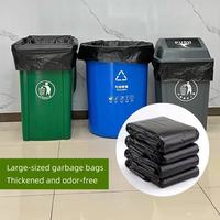 Grands sacs poubelles durables en PE recyclable de 55 gallons, thermoscellables, pour supermarchés, expositions, emballage de déchets en vrac, taille et couleur personnalisables