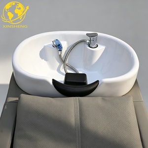 Muebles <span class=keywords><strong>de</strong></span> Salón <span class=keywords><strong>de</strong></span> Belleza al por Mayor, Cama <span class=keywords><strong>de</strong></span> Champú con Lavabo y Reposapiés <span class=keywords><strong>para</strong></span> Tratamiento Capilar Profesional - Product Image 5