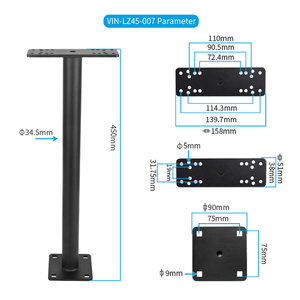 Soporte de Columna Vertical Ajustable para Montaje en Suelo, para Sonda de Pesca Marina VIN-LZ45-007 - Product Image 2
