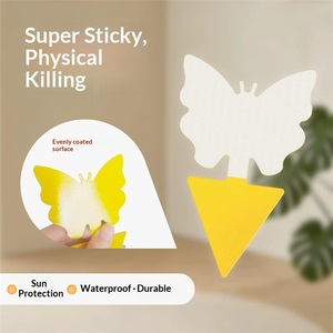 Trampa Adhesiva Amarilla No Tóxica para Moscas, Material Plástico en Gel para Plantas de Balcón, Moscas de la Fruta, Hormigas, Control de Plagas Domésticas - Product Image 2