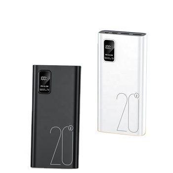 Factory Wholesale 22.5W Type C Fast Charging Powerbank 20000mah Power Display High Real Capacity Portable 20000mah PD Power Bank