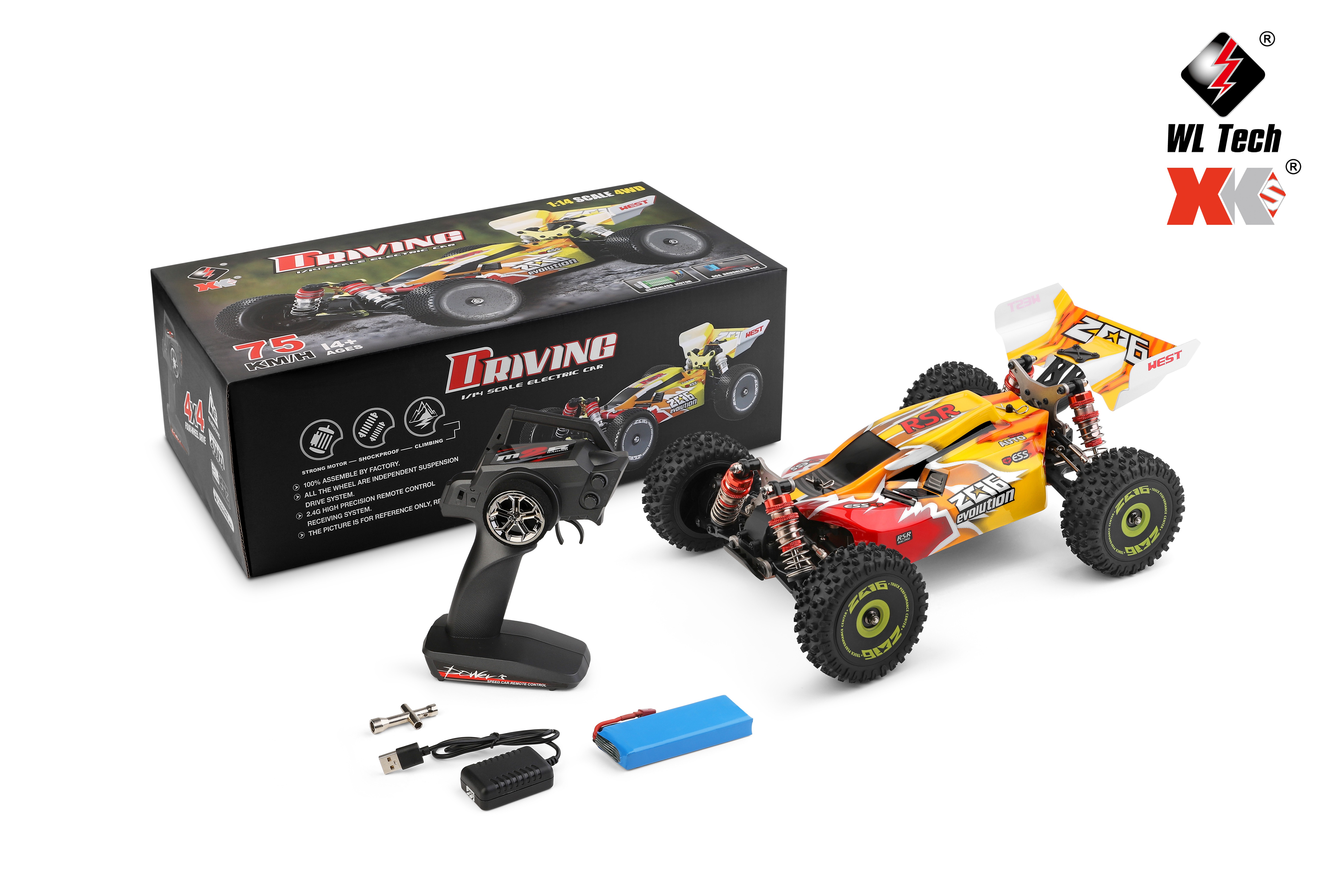 Wltoys 144010 - High-Speed 2.4G RC Car for All Skill Levels