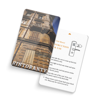 Carte de chambre d'hôtel personnalisable en PVC 13,56 MHz, capteur intelligent ICID à branchement direct pour ouverture de porte, protocole ISO 14443A, 3-5 cm, couleur personnalisée
