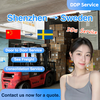 Transitaire Chine, fret maritime Chine-Suède LCL+Express DDU porte-à-porte, agent maritime, assurance marchandises dangereuses, support 24h/24 et 7j/7
