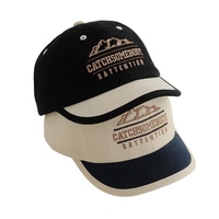 Gorra de Béisbol Deportiva Personalizable de 6 Paneles, Ajustable, Suave, con Bloques de Color, para Adultos, Gorra de Papá con Bordado a Mano, a la Moda