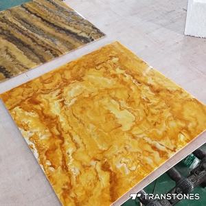 เทียมน้ำผึ้งนิลแผงแผ่นอะคริลิห้องอาบน้ำฝักบัวผนังแผง Alabaster ราคากรุผนังในร่ม - Product Image 2