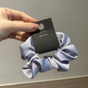 Temperament Zijdeachtige Scrunchie Eenvoudige Effen Kleur Satijn Scrunchies Medium Haar Touw Voor Vrouw - Product Image 5