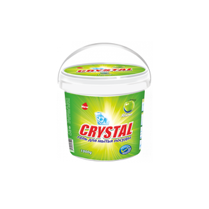 Gel vaisselle CRYSTAL Citron Pomme Verte 700g – Dégraissant puissant, pâte nettoyante pour la cuisine - Product Image 1