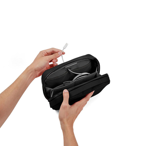 2-in-1 teknoloji çantası, teknoloji çantası su geçirmez elektronik, elektronik organizatör seyahat çantası için kordon, telefon, kablolar, Airpods - Product Image 5