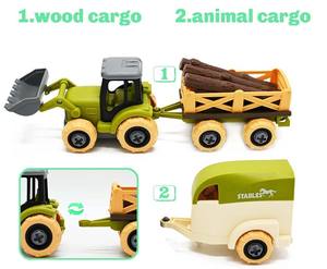 Juego <span class=keywords><strong>de</strong></span> tractor <span class=keywords><strong>de</strong></span> <span class=keywords><strong>juguete</strong></span> <span class=keywords><strong>de</strong></span> granja-Animales <span class=keywords><strong>de</strong></span> granja <span class=keywords><strong>de</strong></span> plástico, cerca y vehículo <span class=keywords><strong>de</strong></span> granjero con taladro-Camión <span class=keywords><strong>de</strong></span> <span class=keywords><strong>juguete</strong></span> con caballo - Product Image 3