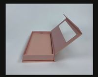Paquet de 24 emballages de boîte magnétique violette personnalisée Cadeau pour ongles à presser avec logo