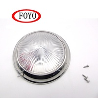 Plafonnier LED FOYO en acier inoxydable 304, 12VDC 3.1W 98LM, lampe d'intérieur économe en énergie pour accessoires de bateau/yacht/kayak