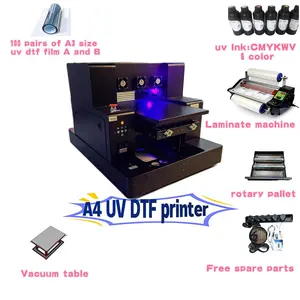 Weprint A4 Size Goedkoopste Uv Dtf Printer Voor Uv Dtf Stickers Plastic Telefoonhoesje Fles Hout Acryl Metalen Glas