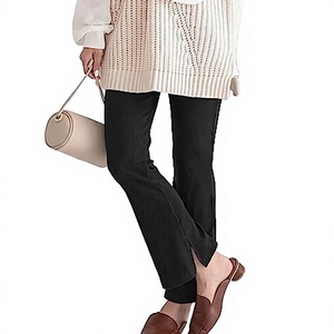 Pantalon de jogging parachute décontracté taille haute pour femme, anti-plis, avec fermeture élastique à la taille, OEM/ODM - Product Image 3