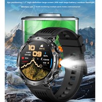 Reloj Inteligente Deportivo IPS Alloy para Hombre y Mujer, con Llamadas, Monitor de Ritmo Cardíaco, Monitor de Sueño, GPS, Brújula, Linterna, Resistente al Agua