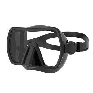 نظارات سباحة مضادة للضباب من السيليكون السائل، نظارات غوص مربعة للغوص الحر، أنبوب تنفس للغطس الرطب، طقم من قطعتين - Product Image 5