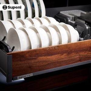 Cesta extraíble para gabinete <span class=keywords><strong>de</strong></span> cocina Supnei con cierre suave y estante para <span class=keywords><strong>platos</strong></span> - Product Image 4