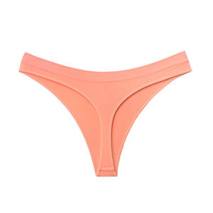 Pantalon de sport sexy en maille sans couture élastique 2024, string taille basse avec spandex/nylon, support ODM - Product Image 3