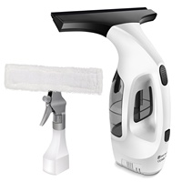 Nettoyeur de vitres multi-usages à double face avec pulvérisateur d'eau, brosse à vitres, lame de nettoyage pour voiture