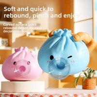 Reuze Dumpling Squishy Speelgoed Vinyl Langzaam Stijgend Stressverlichtend Sensorisch Fidget Niet-Klevend Simulatie Eten Groothandel CPC Testen