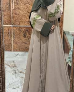 Abaya Abierta Bordada de Moda Islámica Mexizo Dubai, Vestido Largo <span class=keywords><strong>Maxi</strong></span> Modesto para Mujeres Musulmanas - Product Image 1