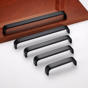 Solid Aluminum Alloy Cabinet Handles Bar Shape Durable Furniture <b>Hardware</b> for Drawer <b>Wardrobe</b> Door - Product Image 2