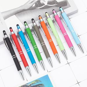 Bolígrafos de Metal con Logotipo Personalizado de Goma al por Mayor, con Impresión del Fabricante, para Pantalla Táctil, Regalos - Product Image 1