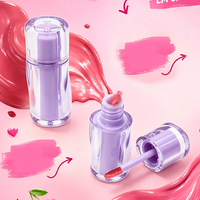 Tube de brillant à lèvres de luxe à paroi épaisse avec bouchon à vis, sérigraphie, 3,8 ml, transparent comme du plastique, emballage cosmétique