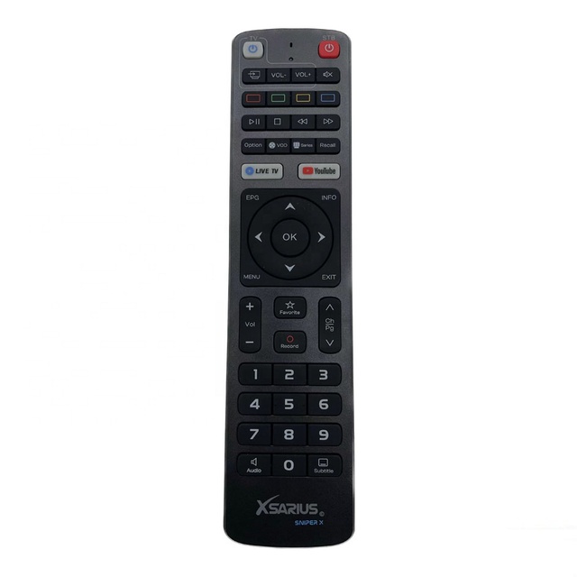 New Replacement Remote Control for Xsarius Sniper X 4K UHD HIGH-END Android Streaming Media Player
